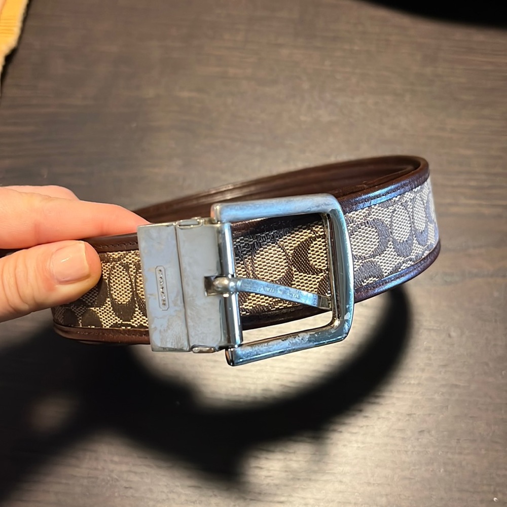 Reversible Coach logo belt